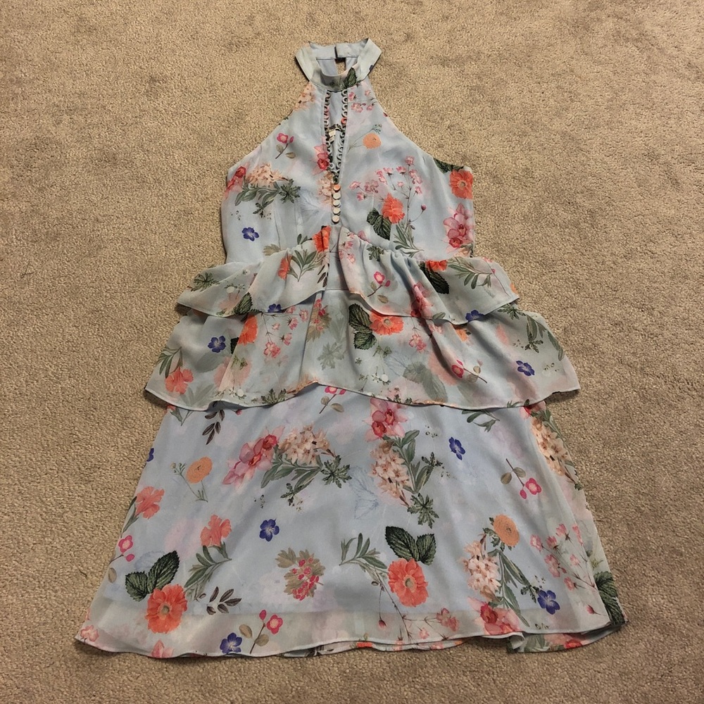 Express floral cocktail dress